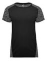 Dames Sportshirt Roly Zolder Zwart-Heather Zwart